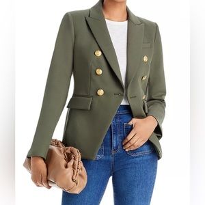 Veronica Beard Miller Dickey Jacket in Pestle Army
